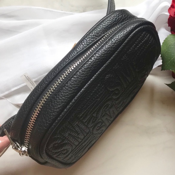 Steve Madden Black Belt Bag Fanny Pack Bag Purse - Picture 4 of 8